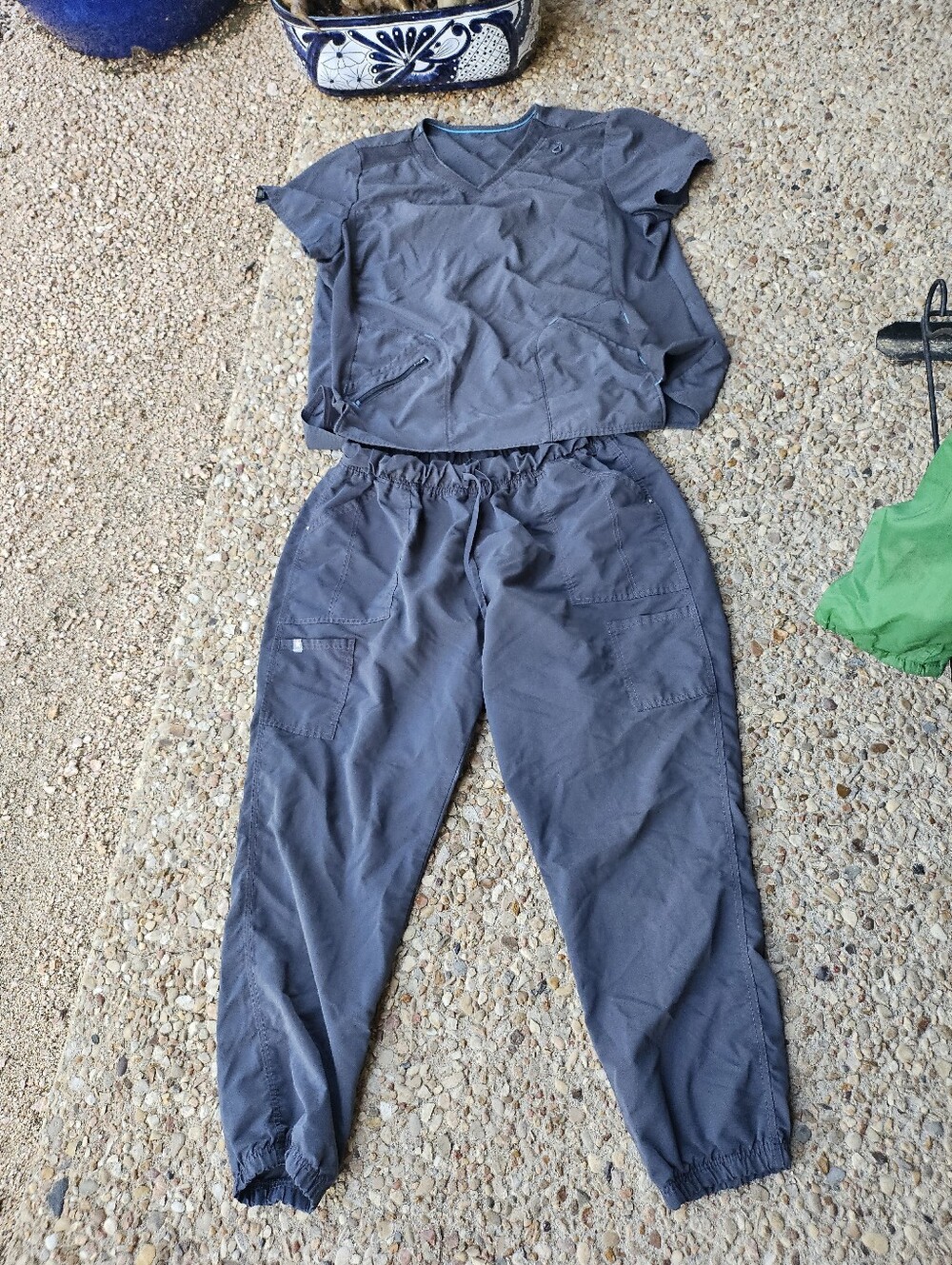 Scrubstar Grey Scrubs Set Top 3XL, Pants 2XL Unisex? Mens